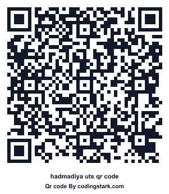 Hadmadiya UTS QR Code