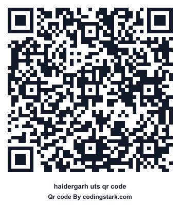 Haidergarh UTS QR Code