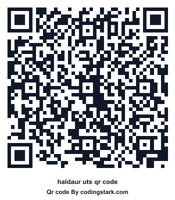 Haldaur UTS QR Code