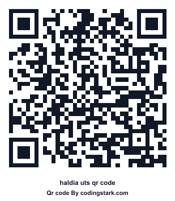 Haldia UTS QR Code
