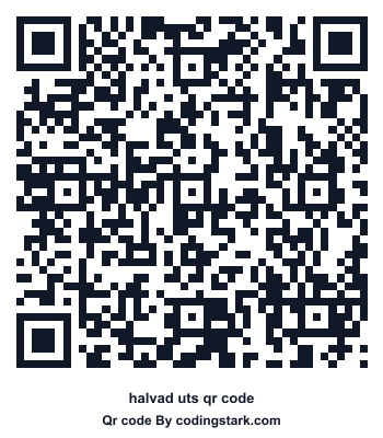 Halvad UTS QR Code
