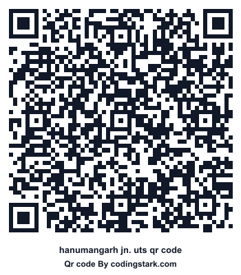 Hanumangarh Jn. UTS QR Code