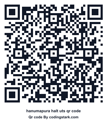 Hanumapura Halt UTS QR Code