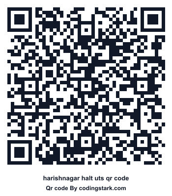 Harishnagar Halt UTS QR Code