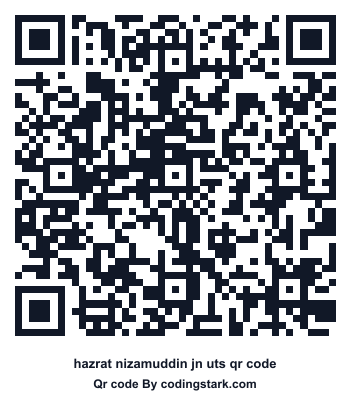 Hazrat Nizamuddin Jn UTS QR Code