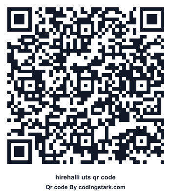 Hirehalli UTS QR Code