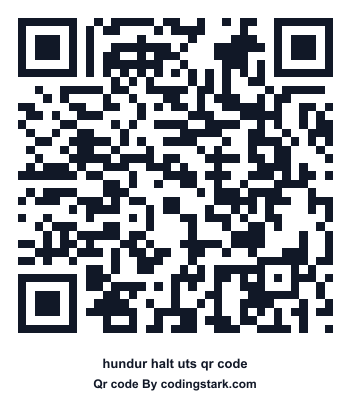 Hundur Halt UTS QR Code