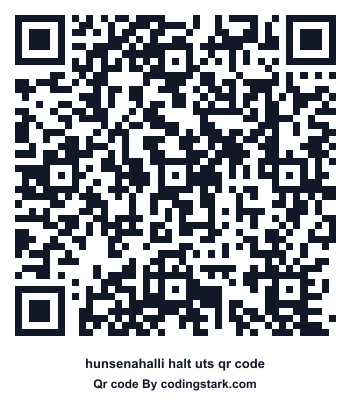 Hunsenahalli Halt UTS QR Code