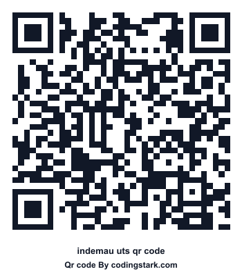 Indemau UTS QR Code