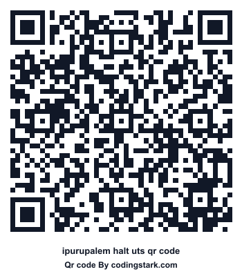 Ipurupalem Halt UTS QR Code
