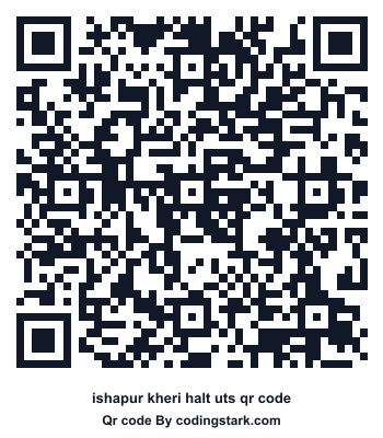 Ishapur Kheri Halt UTS QR Code