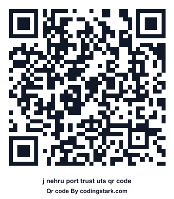J Nehru Port Trust UTS QR Code