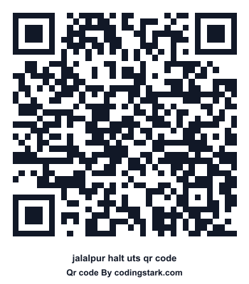 Jalalpur Halt UTS QR Code