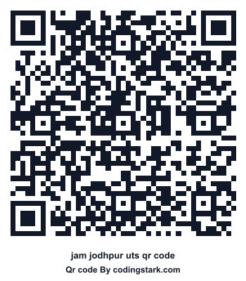 Jam Jodhpur UTS QR Code