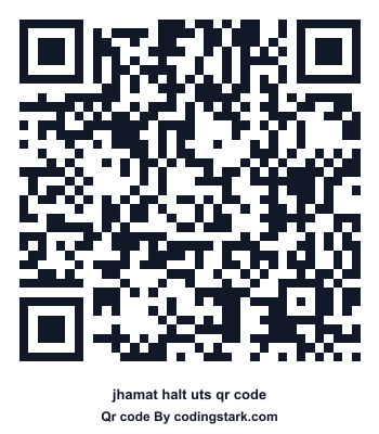 Jhamat Halt UTS QR Code