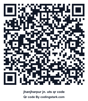 Jhanjharpur Jn. UTS QR Code