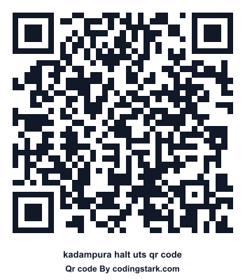Kadampura Halt UTS QR Code