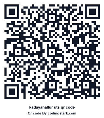 Kadayanallur UTS QR Code