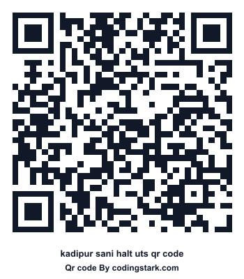 Kadipur Sani Halt UTS QR Code