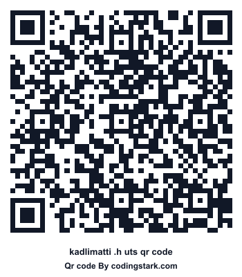 Kadlimatti .h UTS QR Code