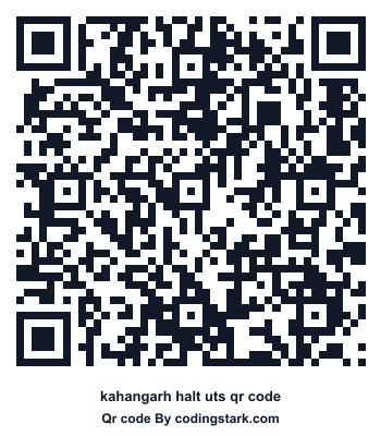 Kahangarh Halt UTS QR Code