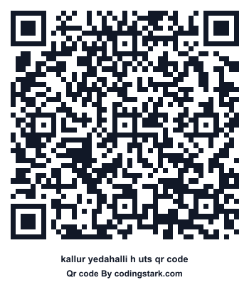 Kallur Yedahalli H UTS QR Code