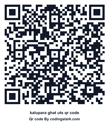 Kalupara Ghat UTS QR Code