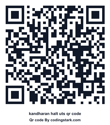 Kandharan Halt UTS QR Code