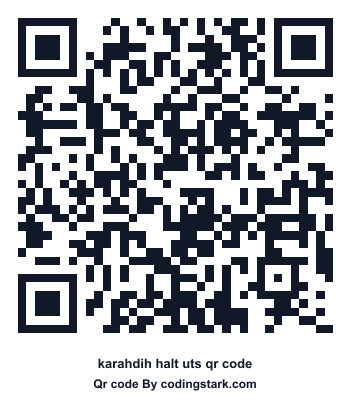 Karahdih Halt UTS QR Code