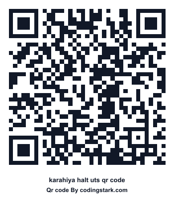 Karahiya Halt UTS QR Code