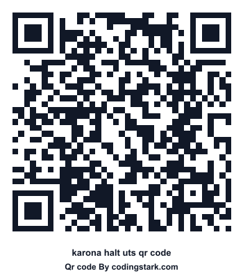 Karona Halt UTS QR Code