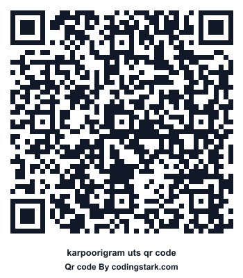 Karpoorigram UTS QR Code