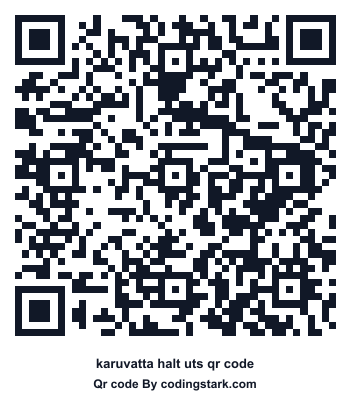 Karuvatta Halt UTS QR Code