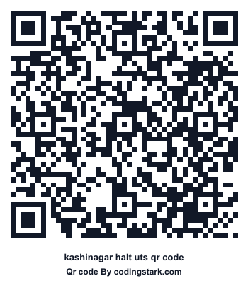 Kashinagar Halt UTS QR Code