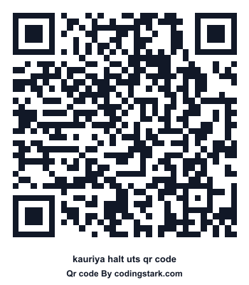Kauriya Halt UTS QR Code