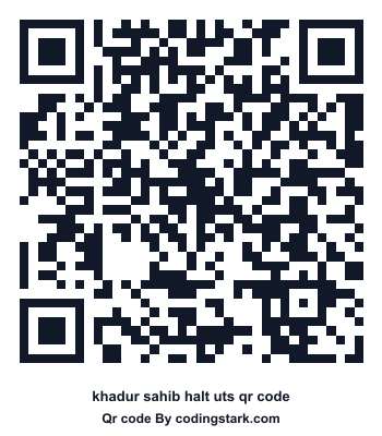 Khadur Sahib Halt UTS QR Code
