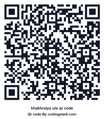 Khakhraiya UTS QR Code