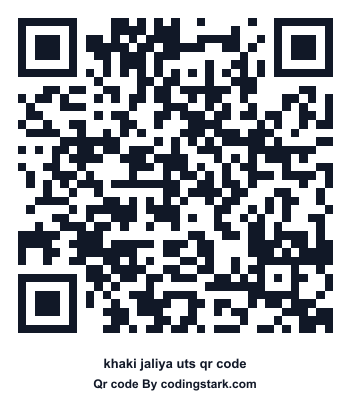 Khaki Jaliya UTS QR Code