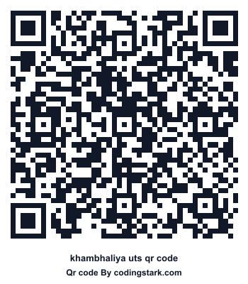 Khambhaliya UTS QR Code