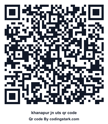 Khanapur Jn UTS QR Code