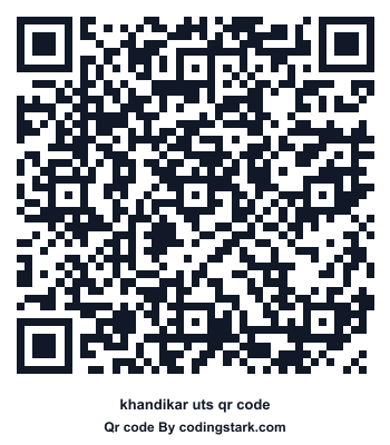 Khandikar UTS QR Code