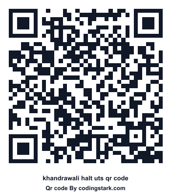 Khandrawali Halt UTS QR Code