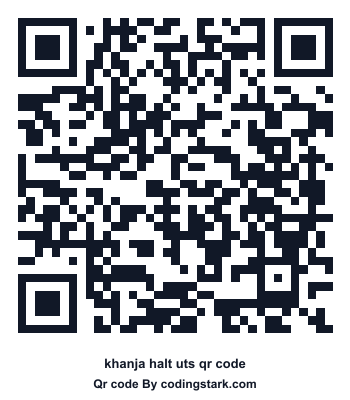 Khanja Halt UTS QR Code