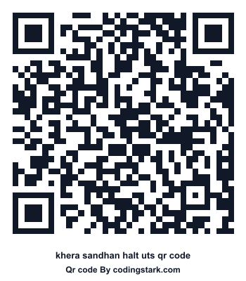Khera Sandhan Halt UTS QR Code