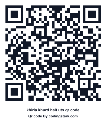 Khiria Khurd Halt UTS QR Code