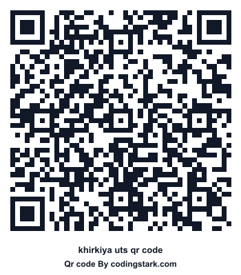 Khirkiya UTS QR Code