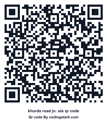 Khurda Road Jn. UTS QR Code