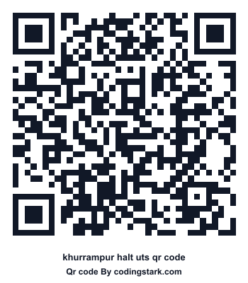 Khurrampur Halt UTS QR Code