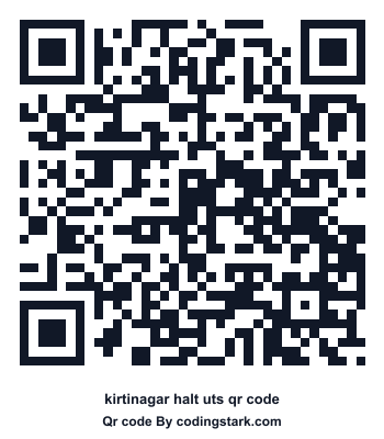 Kirtinagar Halt UTS QR Code