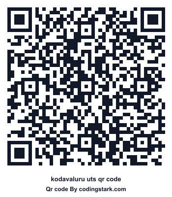 Kodavaluru UTS QR Code